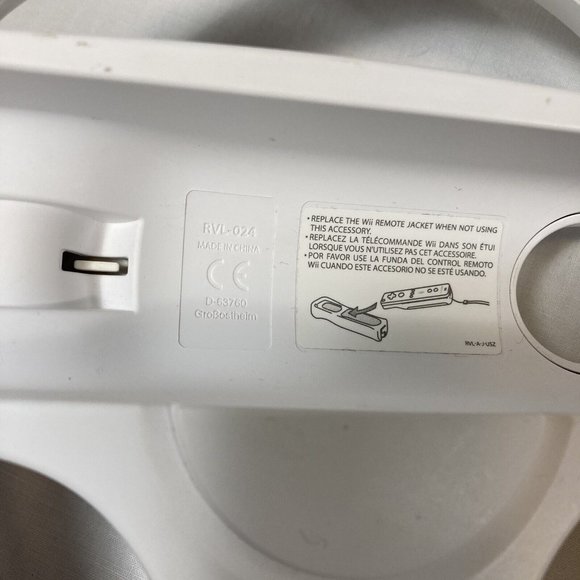 Nintendo Wii Remote Controller with Wheel for Mario Kart Racing Game OEM Genuine - Picture 5 of 12